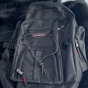 Black Men's Utility Backpack with Front Organizer